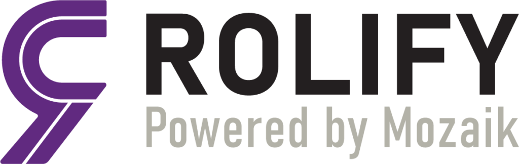 Rolify Powered by Mozaik logo